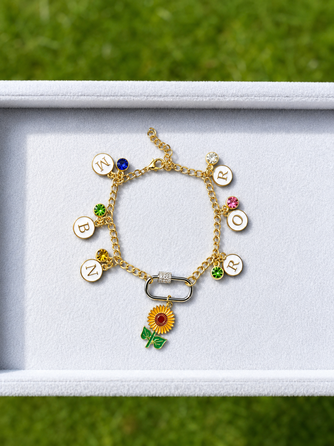 Custom Carabiner Charm Bracelet