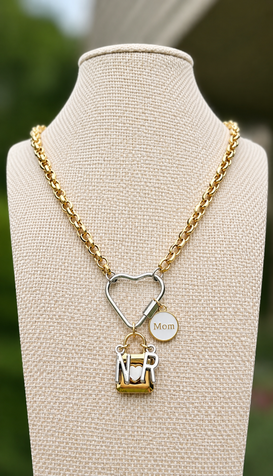 Custom Carabiner Charm Necklace
