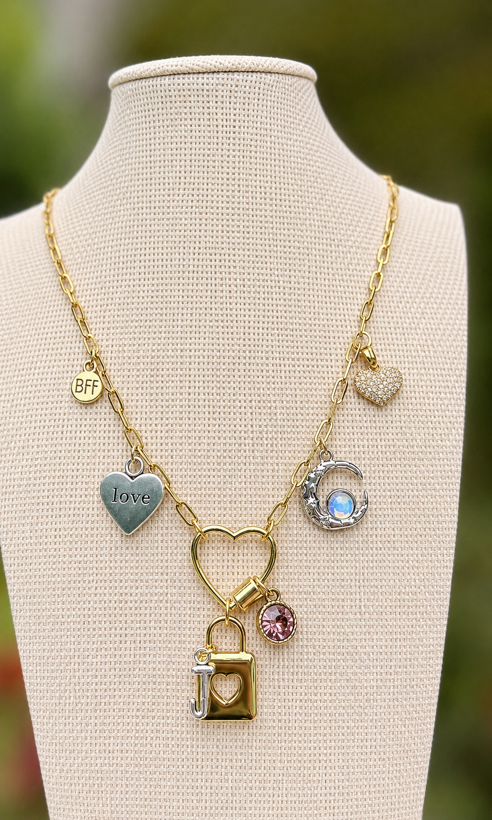 Custom Carabiner Charm Necklace