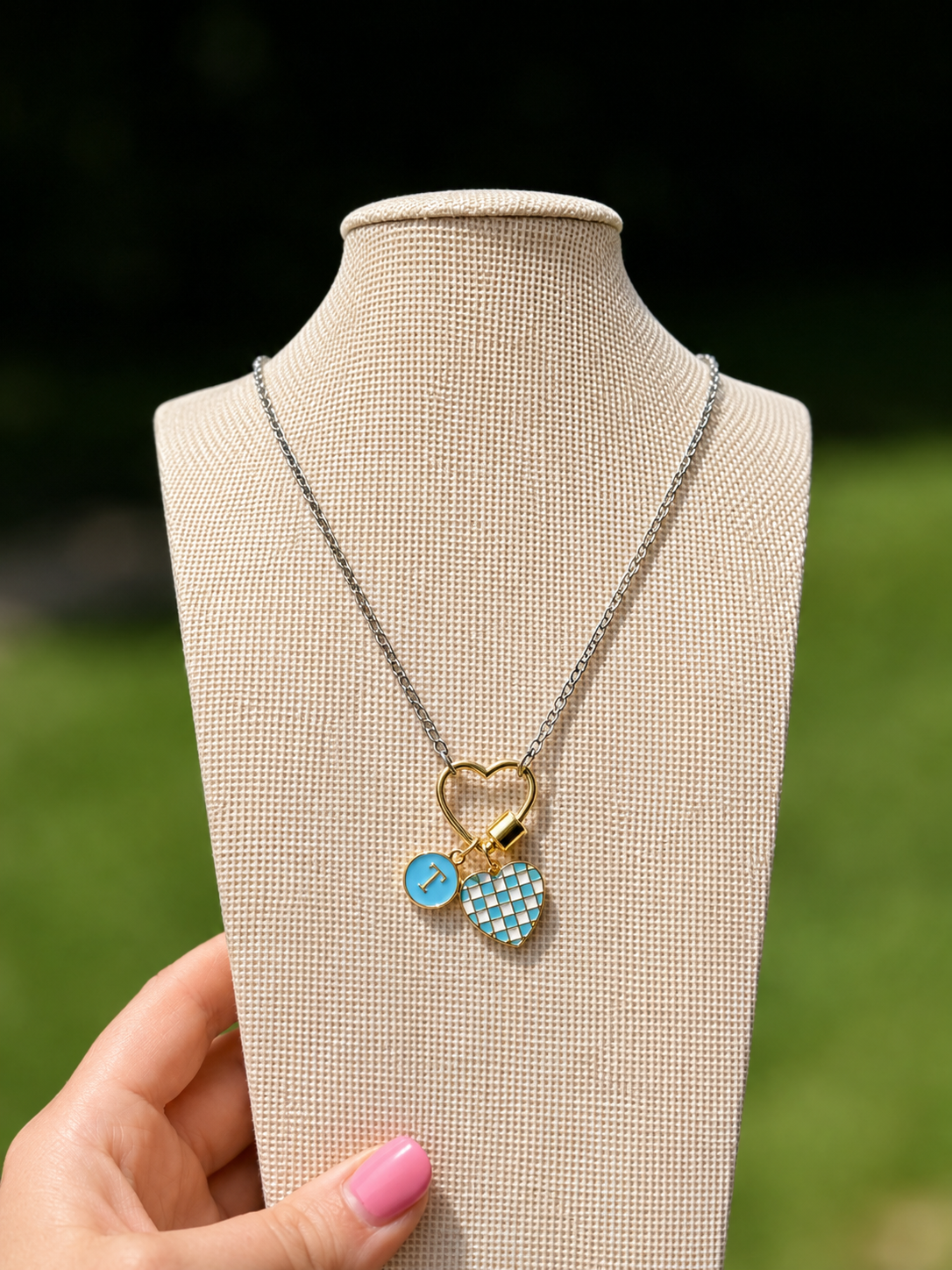 Custom Carabiner Charm Necklace