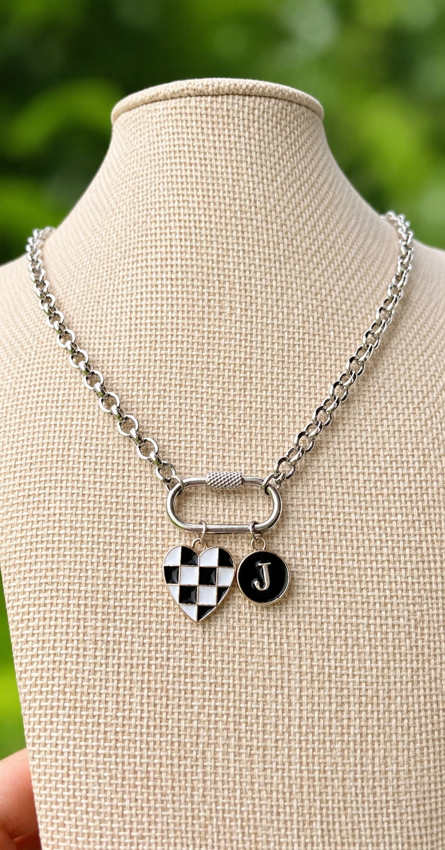 Custom Carabiner Charm Necklace