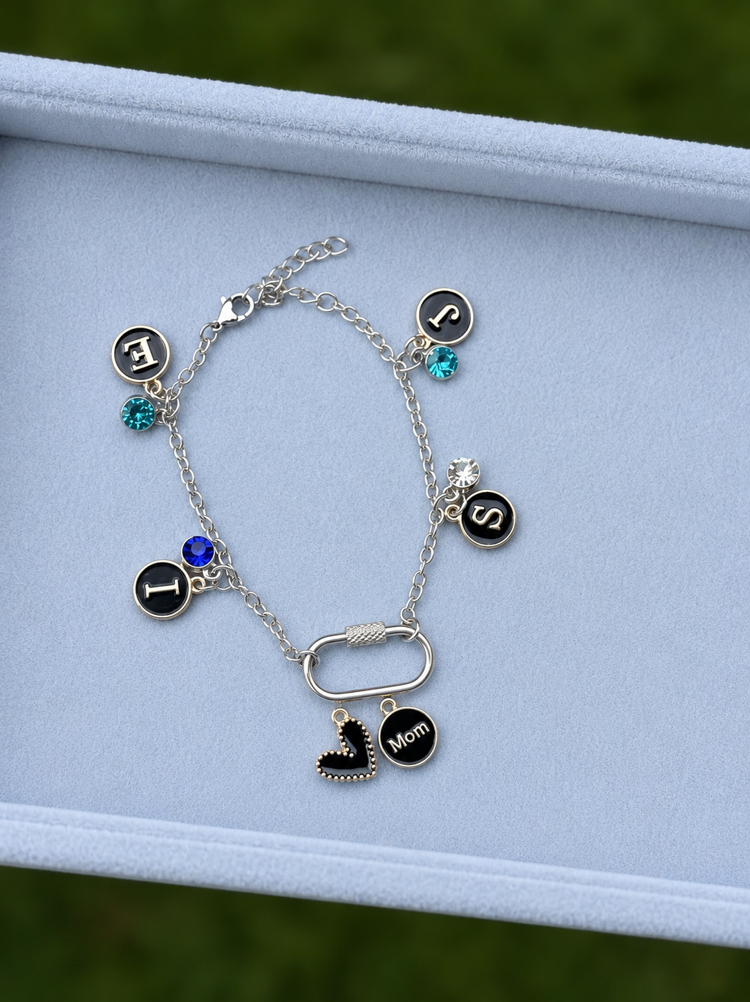 Custom Carabiner Charm Bracelet
