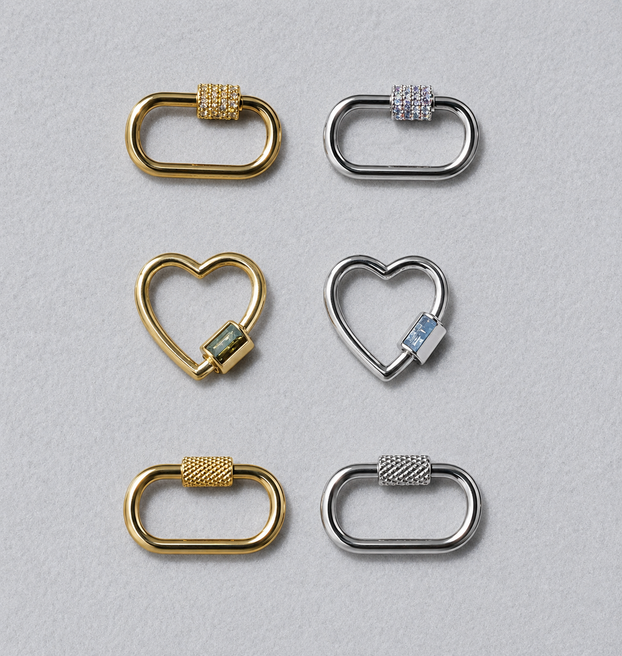 Custom Carabiner Charm Necklace
