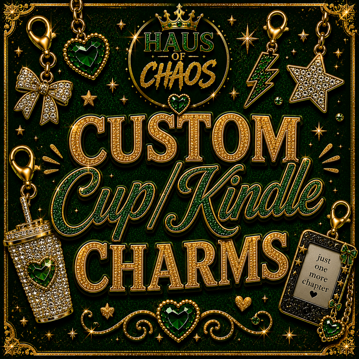 Custom Cup/Kindle Charms